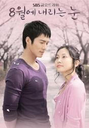 8月に降る雪の画像